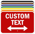 Custom Arrow,Custom Directional Sign, Two way Arrow,12x18 Inches, Rust Free .063 Aluminum, Fade Resistant, Made in USA by My Sign Center