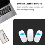 PU Leather Desk Pad Protector Gaming Mouse Pad Non Slip Desk Mat for Keyboard and Mouse Waterproof Desk Writing Pad for Office and Home Desk Accessories(Black, 31.5 * 15.7)