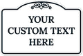 Custom Decorative Sign, Personalized Metal Sign for Driveway, Home, Airbnb, Door Plaque,White Background Black Border 12x18 Inches, ACM, Fade Resistant, Made in USA by Sigo Signs