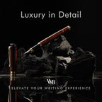 Wordsworth & Black Fountain Pen Set, Luxury Bamboo Wood - Extra Fine Nib, Gift Case; Includes 6 Ink Cartridges, Ink Refill Converter -Journaling, Calligraphy; Drawing, Smooth Writing [Rosewood]