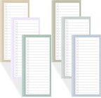 BIPEND 6 Pack Magnetic Notepads for Refrigerator, Grocery List Magnet Pad for Fridge, 50 Sheets per Note Pads To-Do List, Shopping List(300Sheets)