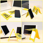 Funny Office Desk Accessories,Office Cubicle Decor,Desk Decor，Phone Holder Mirror Acrylic Table Signs，Joke Warning Team Mini Gifts for Coworker Employee Manager Director Supervisor (Leave Me Alone)