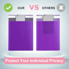 UCGOU Bubble Mailers 10.5x16 Inch Purple 25 Pack Poly Padded Envelopes Large #5 Mailing Packages Opaque Packaging Postal Self Seal Adhesive Waterproof Boutique Shipping Bags for Clothes