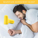 Lenicany 30Pair Soft Foam EarPlugs, 32dB Disposable Sound Blocking Noise Cancelling Ear Plugs for Concerts Loud Music/Shooting Guns/Work Construction, Hearing Safety Protection (Yellow)
