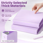 SUNEE 3 Ring Binder 1 Inch 1 Pack, Clear View Binder Three Ring PVC-Free (Fit 8.5x11 Inches) for School or Office Supplies, Purple
