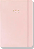 Wykeham's Executive 2026 Daily Journal Planner – US Public Holidays & Format – Customization Available (Rose, 8.5"×5.5")