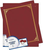 Geographics 45333 Certificate/Document Cover, 12 1/2 x 9 3/4, Burgundy (Pack of 6)