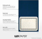LUXPaper 9.5" x 12" Certificate Holders | Nautical Blue Linen | 100lb. Cover | 250 Qty