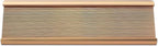 10 Pack 2" x 8" Aluminum Desk Name Plate Holder, Office Name Plate Holder for Desks, Desk Sign Holder for Office Conference, Meeting Room or Other Business Event (Rose Gold)