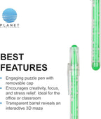 Custom Maze Ballpoint Pens – Personalized Puzzle Pens with Logo/Text – Promotional Pens for Events, Schools, Trade Shows – Fun Interactive Design (Blue, 300 Count, Pack of 1)