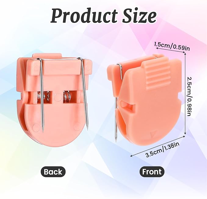 25 Pcs Maillard Color Cubicle Clips for Fabric Walls, Cubicle Hooks Cubical Office Accessories for Works, Cork Board Fabric Clips for Hanging Desk Organization Picture Note Memo Office Photos Wa
