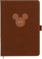 Happy Planner Disney Mickey Dot-Grid Journal for Office, School, or Journaling, Vegan Leather Notebook, A5 Size, 80 Pages, Espresso