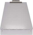 Saunders Metal Clipboard with Storage, Silver Dual Layer Nursing Clipboard Folio, Letter Size Paper Organizer, Steel Clip with Self Locking Latch, Form Holder for Office, School & Work - Made in USA