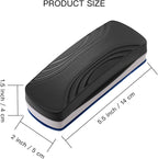 Ddaowanx Whiteboard Eraser, Magnetic Dry Erase Eraser, Glass Board Eraser,School and Office Supplies, Pack of 2 (Black)