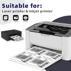 POLYSELLS Self Adhesive 3-1/3" x 4" Address Shipping Labels, 6UP White Sticker FBA Labels, Inkjet/Laser Printer Compatible, 6 Labels/Sheet, 500 Sheets/3000 Labels