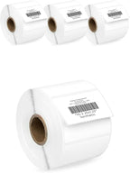 HOUSELABELS 2.25" x 1.25" Address Labels on 1" Core in Polypropylene Compatible with Zebra and Rollo Printers, 4 Rolls / 1,000 Labels per Roll