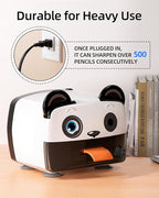 ZMOL Heavy Duty Electric Pencil Sharpener for Classroom, Auto-Stop Cute Pencil Sharpener Plug in for Kids for No.2 / Colored Pencil Sharpeners Plug in
