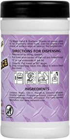 Magic Heavy Duty Cleaning Wipes - Single Sided Hand & Surface Shop Towels | Professional-grade Cleaning | Waterless | Moisturizing | Cleans Grease, Oil, Dirt, & more (3 Pack | 75 Sheets Total)