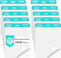 SHARBDA Sticky Easel Pad, 25 in x 30 in,Flip Chart, Chart Paper for Teachers, Large Self-Stick Easel Paper,Super Sticky & Bleed-Resistant,30 Sheets/Pad,10 Pads