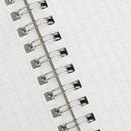 120 GSM Thick Paper Graph Spiral Notebooks 8.5" × 11" with Removable Elastic Band and Transparent Hard Cover, 2PCS Large Size Grid Notepads 160 Pages per Pack for Students, Engineers (2 Pack, A4)
