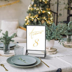 PPH-Sisy Acrylic Sign Holder 5x7 Display Stand, Clear and Stable Table Plastic Paper Holder, Acrylic Frames for Home Office Shop Photo Frames Exhibition Black (6pcs)