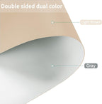 Zinkooat Table Pad Protector for Dining Room Table - Can Be Used On Both Sides Waterproof and Easy to Clean Good Flatness Used for Dining Table(Light Brown+Gray 54x72)