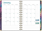 HARDCOVER 2026 Planner, 5.5"x8": 14 Months (November 2025 - December 2026), Daily Weekly Monthly Planner, Yearly Agenda, Bookmark, Pocket Folder and Sticky Note Set (Pastel Peacock)