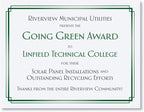 PaperDirect Foil Elegance Specialty Certificates, 50 Sheets of 38lb White Paper, 8½" x 11", Double Green Foil Border, Perfect for Awards, Students, Employees, Volunteers, Course Completion, Diplomas