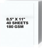 8.5 x 11 Inch White Cardstock 40 Sheets, Premium Thick White Card Stock Paper for Invitations, DIY Crafts, Scrapbooking, Laser & Inkjet Printer Cardstock Paper Ideal for Home, School, Office