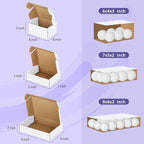 Eupako 30 Pack Small Shipping Boxes Assorted Sizes, 6x4x3, 7x5x2, 9x6x2-10 PCS Each Small Boxes, White Corrugated Box Mailers, Cardboard Boxes for Packaging Small Business, Mailing