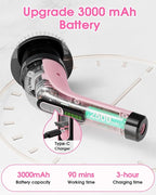 Highyes Electric Spin Scrubber for Cleaning Bathroom: Cordless Power Shower Scrubber - Electric Cleaning Brush for Tile Tub - Pink