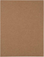 JAM PAPER Shipping Labels - Half Page - 5 1/2 x 8 1/2 - Brown Kraft - 50/Pack