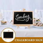 Holibanna Small Chalkboard with Stand 12 Inch Desktop Message Board for Home Bar Wedding Party Decoration Easy to Write and Clean