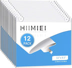 HIIMIEI Acrylic Wall Mount Sign Holder 8.5 x 11 Horizontal 12 Pack, Clear Paper Document Holder, Wall Mount Ad Frame with 3m Tape Adhesives & Screws for Office, Home, Store, Restaurant