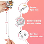 Aoryalps Meow Meow Retractable Badge Reel Holder Retractable with ID Clip for Nurse Nursing Name Tag Card Nursing Student Teacher Doctor Medical Assistant Work Office Clip-Gifts for Nurse