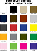 Custom Uniform Name Tapes Solid Colors. Neon Yellow Fabric, 4 Inch Sew on