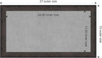 Amanti Art Black Framed Magnetic Board 15x27 Small Vision Board for use with Magnets, 100% Metal Sheet to Display Items as Office Decor or for Home Organization in mudroom, Kitchen or Kids Room