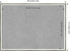 Amanti Art Silver Framed Magnetic Board 21x29 Medium Vision Board for use with Magnets, 100% Metal Sheet to Display Items as Office Decor or for Home Organization in mudroom, Kitchen or Kids Room