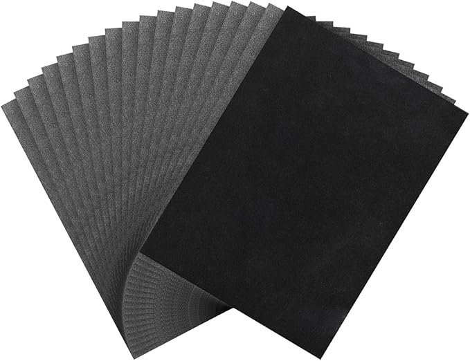 PATIKIL Carbon Paper, 50 Sheet A4 Graphite Transfer Tracing Copy Paper for Tracing Drawing Writing on Wooden Canvas Paper 8.3" x 11.7" Black