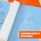 200 Sheets White Carbon Transfer PaperGraphite Tracing Paper with Embossing Styluses for DIY Wood Paper Canvas and Other Art Craft Surfaces