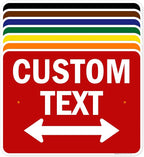 Custom Arrow,Custom Directional Sign, Two way Arrow,18x24 Inches, Rust Free .063 Aluminum, Fade Resistant, Made in USA by My Sign Center
