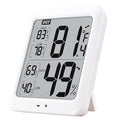 TXL Large Digital Hygrometer Indoor Thermometer with Humidity Gauge, Smart Room Temperature Humidity Sensor Monitor with Touch LCD Backlight for Home Office Warehouse Greenhouse Garden Wine Cellar