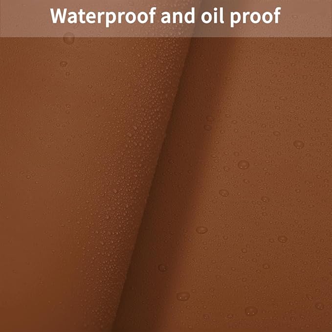 Zinkooat Table Cover Rectangle for Dining Room Table - Can Be Used On Both Sides Waterproof and Easy to Clean Good Flatness Used for Dining Table(Brown+Gray 44x96)
