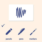 1000 Pack, 0.5" x 0.75" - White Labels Stickers for Writing, Price Stickers