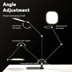 LitONES LED Desk Lamp for Home Office, Eye-Caring Modern Desk Light, 3 Color Temperature 10 Brightness Computer Light, Dimmable Desk Light with Memory & Timer Func, Metal Swing Arm Table Lamp