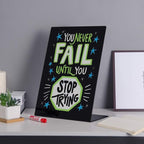 Liry Products Black Acrylic Tabletop Chalkboard Sign Liquid Chalk Markers Modern Desktop Display Board Freestanding Blackboard Wet Erase Menu Memo Wedding Party Events Buffet Restaurant Cafe Boutique