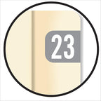 2023 MINI Year Stickers, Doctor Stuff 2023 Chart Stickers, Gray Colored, Tab 1287 Style, USA Made Year Labels for End Tab File Folders, 500/Roll, 1 Roll, 1/2" x 1-1/8"