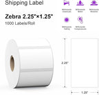 12 Rolls 12000 Labels 2.25" x 1.25" Direct Thermal Labels - AveneMark Perforated for Barcode Address Labels - Postage Shipping Labels Compatible with Rollo & Zebra Desktop Printers,1000 Labels/Roll