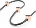 ICONIT Cable Anchors for Desk Organization | Premium Aluminum Cord Organizers | Charger + Cable Management Clips for Home & Office | Stylish, Sturdy, & Functional | (3 Pack) (Copper)