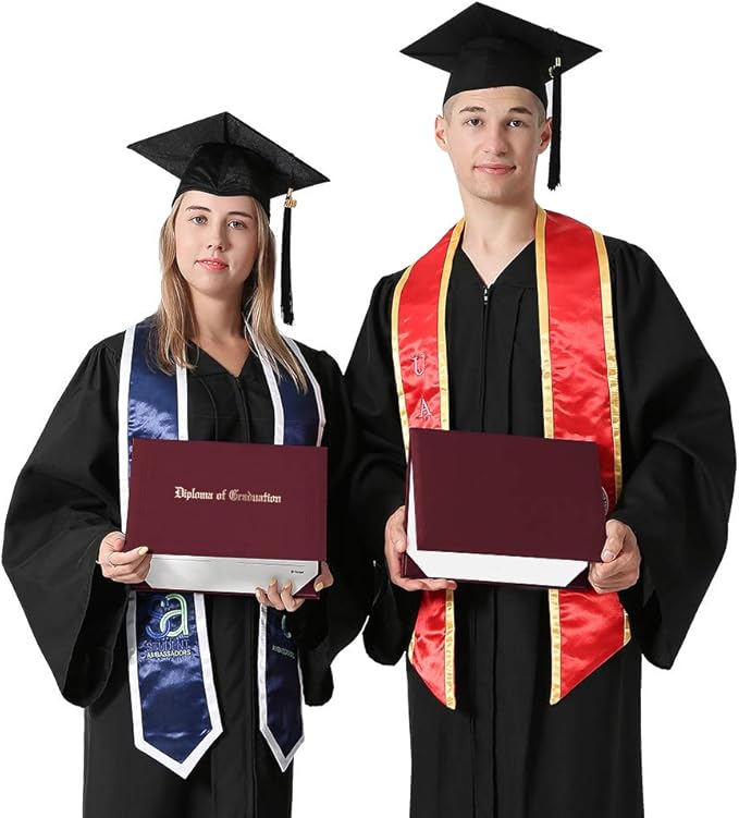 GraduationMall 8.5"x11" Smooth Padded Diploma Cover Certificate Holder Maroon,1-Pack